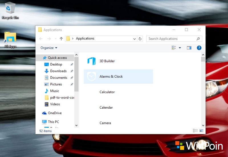 Mengakses Semua Apps di Start Menu Melalui Satu Folder Desktop Windows 10