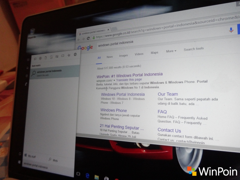 Tweak untuk Membuat Windows 10 Pake Chrome dan Google di Hasil Pencarian Cortana