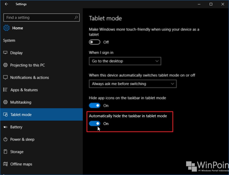 membuat taskbar autohide 1