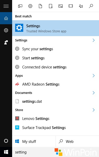 Cara Mengembalikan Menu Setting di Start Menu Windows 10