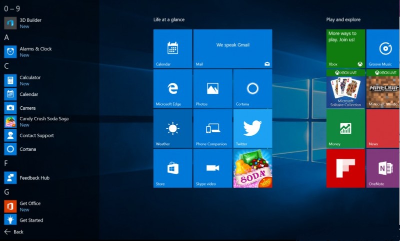 Seperti Inilah Start Menu Baru di Windows 10 Anniversary Update, Yes or No?