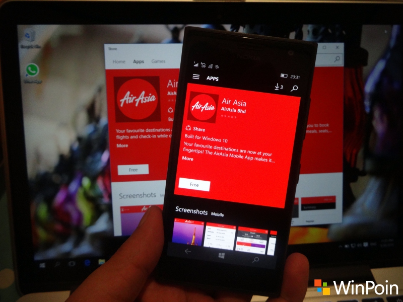 Aplikasi Air Asia untuk Windows 10 / Mobile Dirilis, Masih Penuh Bugs