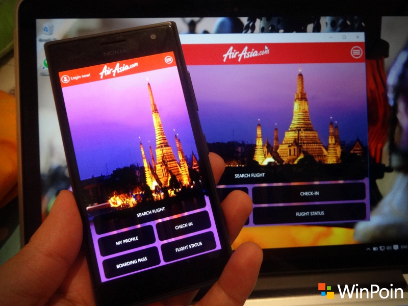 Aplikasi Air Asia untuk Windows 10 / Mobile Dirilis, Masih Penuh Bugs