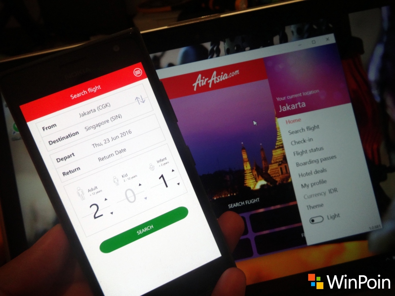 Aplikasi Air Asia untuk Windows 10 / Mobile Dirilis, Masih Penuh Bugs