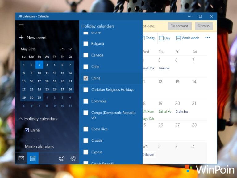 Cara Mengganti Penanggalan pada Calendar di Windows 10