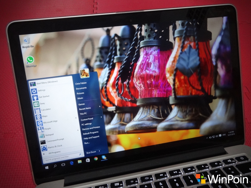 Cara Mendapatkan Start Menu Windows 7 di Windows 10