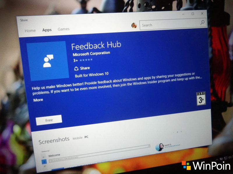 Semua Pengguna Windows 10 PC dan Mobile Sekarang Bisa Install Feedback Hub