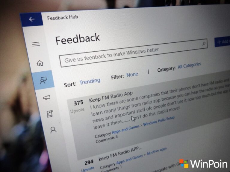 Semua Pengguna Windows 10 PC dan Mobile Sekarang Bisa Install Feedback Hub