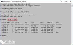 membuat partisi dengan diskpart di windows 10 (2)