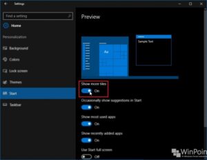 menambahkan kolom tile pada start menu windows 10 (1)