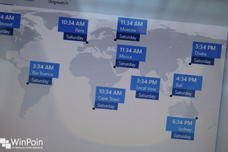 menggunakan world clock di windows 10 (1)