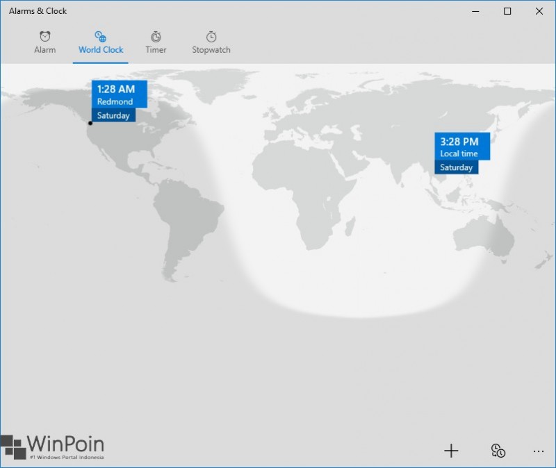 menggunakan world clock di windows 10 (3)