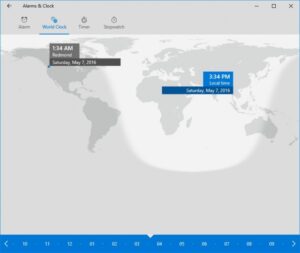 menggunakan world clock di windows 10 (5)