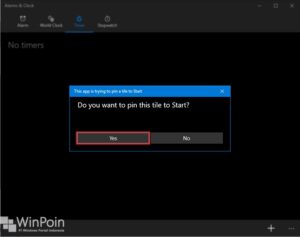 menyematkan timer dan stopwatch di windows 10 (3)