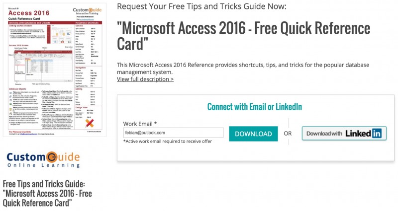 Gratis: Download Reference Card Windows 10 dan Microsoft Office 2016 ...