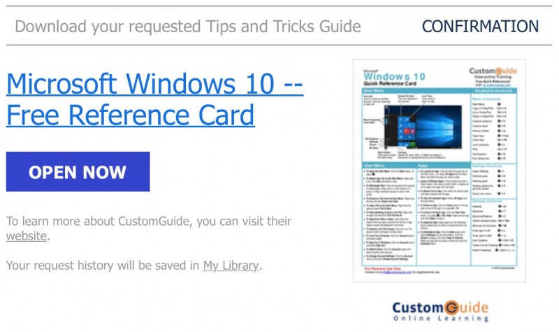 Gratis: Download Reference Card Windows 10 dan Microsoft Office 2016