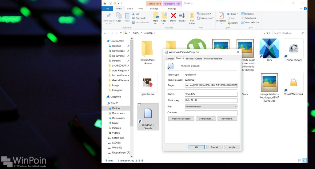 Cara Mengembalikan Search Windows 8 di Windows 10