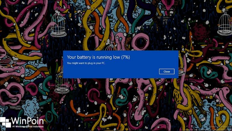 Cara Memasang Alarm Peringatan Low Battery di Windows 10 (1)