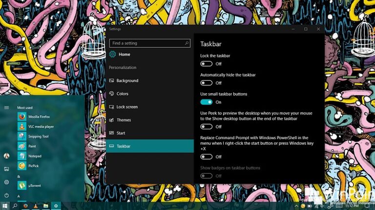 Cara Memperkecil Ukuran Icon Taskbar di Windows 10 (1)