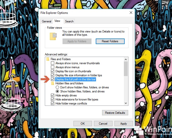 Cara Menampilkan Full Path pada Title Bar File Explorer di Windows 10 (3)