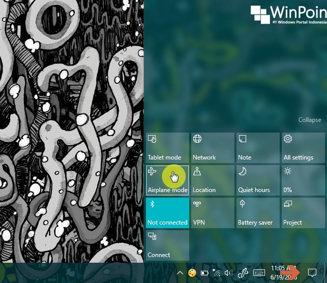 Cara Mengaktifkan atau Menon-aktifkan Airplane Mode di Windows 10 (3)
