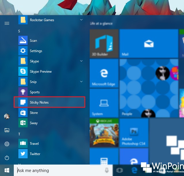 Cara Mengirim Email Melalui Sticky Notes di Windows 10 (1)