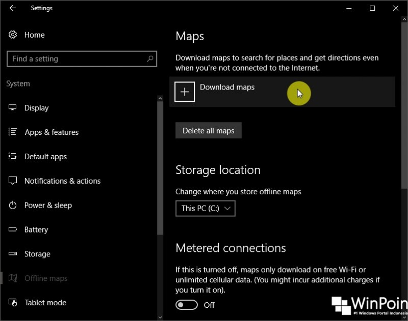 cara download offline map di windows 10 (1)