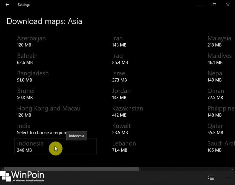 cara download offline map di windows 10 (3)