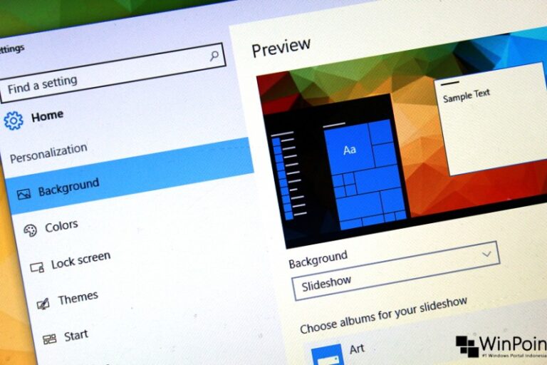 cara membuat slide wallpaper di windows 10