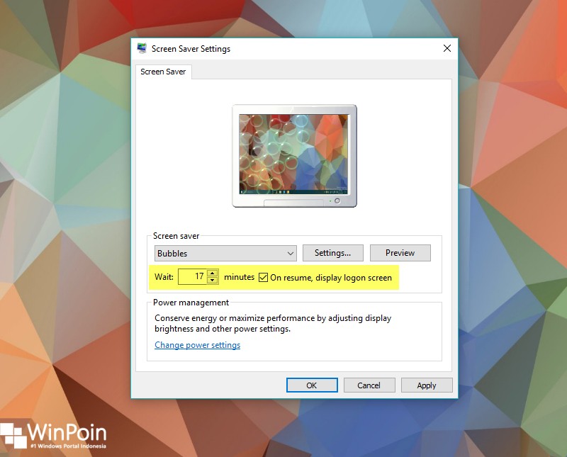 cara mengaktifkan screensaver di windows 10 (5)