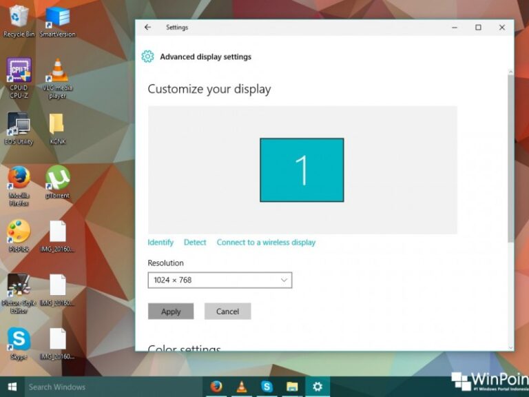 cara mengganti resolusi layar di windows 10 (1)