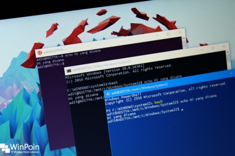 menjalankan bash ubuntu langsung dari Command Prompt atau powershell (1)