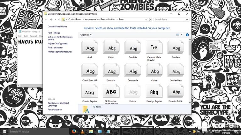 Cara Memasang Fonts di Windows 10 (1)