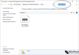 Cara Memasang Fonts di Windows 10 (5)