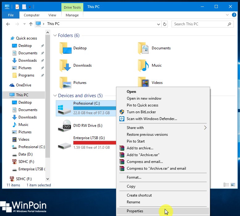 Cara Memasang Kuota pada Partisi di Windows 10 (1)