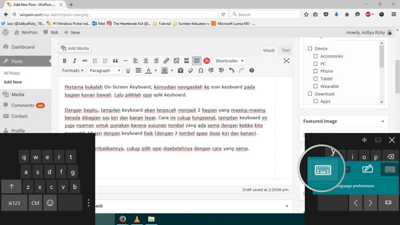 Cara Memecah Tampilan On-Screen Keyboard di Windows 10 (4)