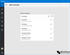 Cara Menambah Lokasi pada App Weather di Windows 10 (4)