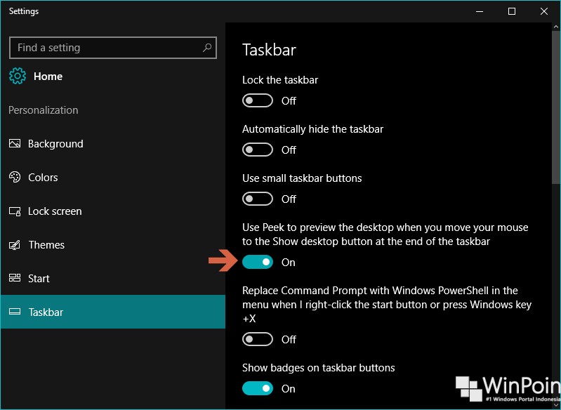 Cara Mengaktifkan Desktop Peek di Windows 10 (3)