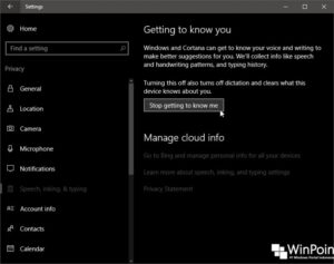 Cara Menghapus Informasi dan Data Personal pada Cortana