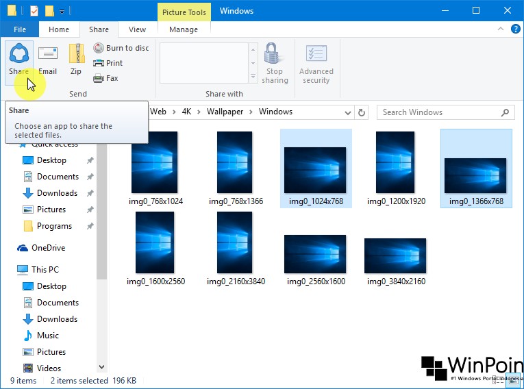 Cara Sharing Konten ke Social Media dari Windows 10 (1)