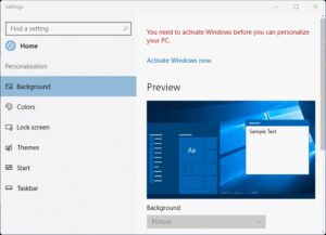 Cara Mengganti Background Desktop untuk Windows 10 yang Belum Teraktivasi