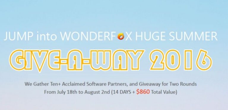 WonderFox Summer Giveaway, Dapatkan 10+ Software Senilai $860