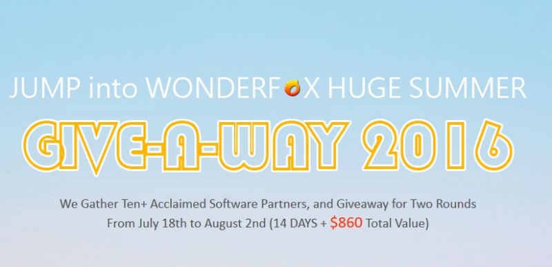 WonderFox Summer Giveaway, Dapatkan 10+ Software Senilai $860