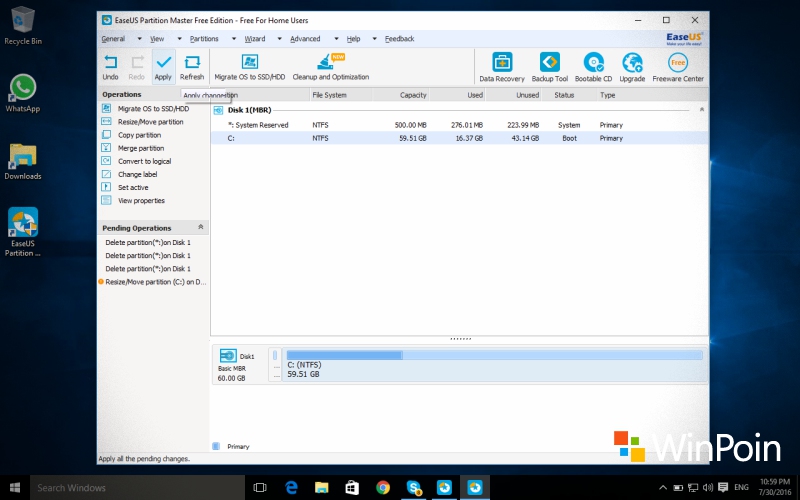 Mudahnya Mengatur Partisi Windows dengan EaseUS Partition Master