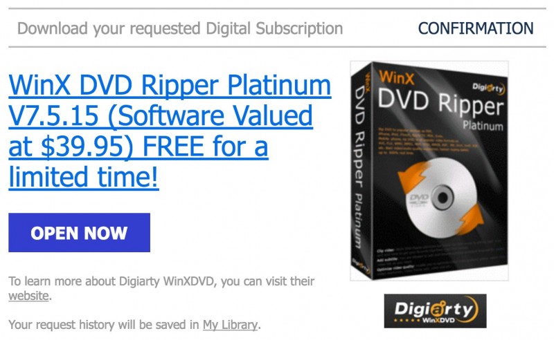 Download Software WinX DVD Ripper Platinum Senilai 525 Ribu, GRATIS!