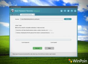 Kali ini yang akan saya coba adalah Word Password Recovery, sebuah software untuk membuka password dokumen MS word yang hilang atau kelupaan.