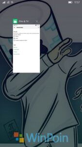 Mengubah Theme Aplikasi Film & TV di Windows 10 Mobile