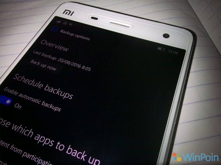 Cara Melakukan Backup di Windows 10 Mobile