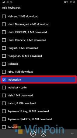 Cara Menambahkan Keyboard Bahasa Indonesia di Windows 10 Mobile