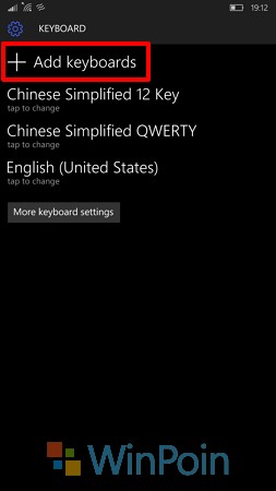 Cara Menambahkan Keyboard Bahasa Indonesia di Windows 10 Mobile